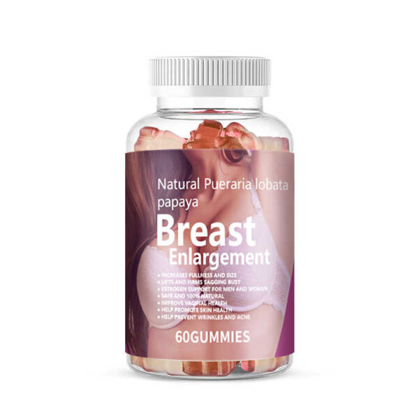 Breast enlargement and enhancement gummies for women, formulated to support bigger, fuller, and firmer breasts naturally.