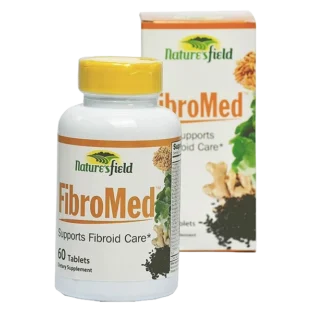 Nature’s Field FibroMed natural fibroid support supplement with fibrinolytic enzymes to help shrink fibroids and relieve symptoms naturally.