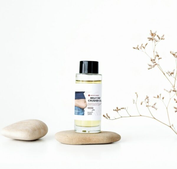 BODYAPT Belly Crusher Oil designed to help reduce belly fat, slim the waistline, and flatten the tummy naturally with consistent massage and use.